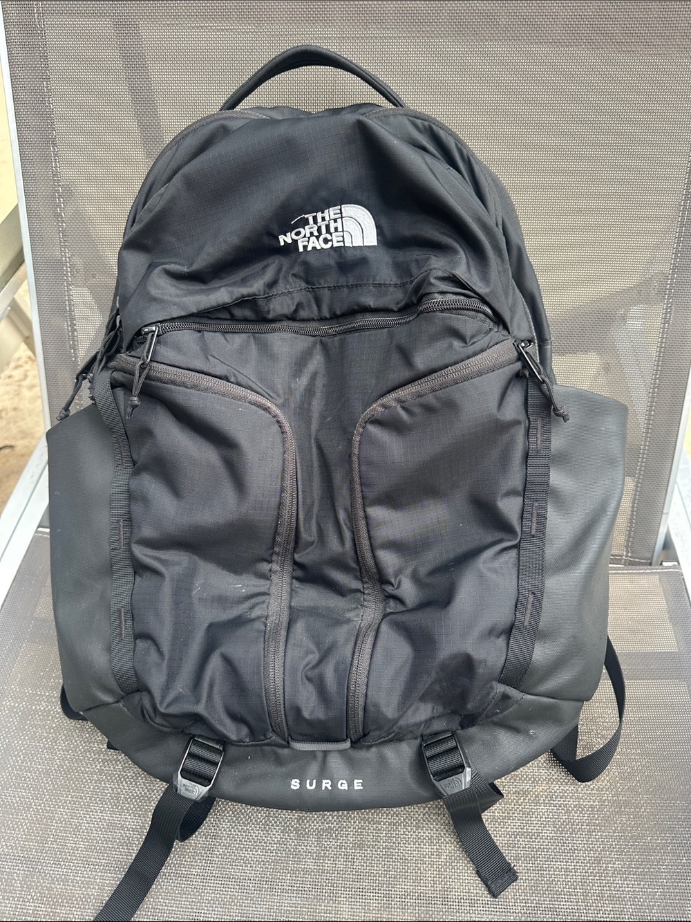 The North Face Surge Black Backpack